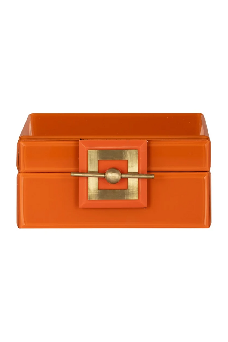 Orange Glass Jewelry Box | OROA Bodine | Oroatrade.com