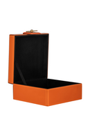 Orange Glass Jewelry Box | Richmond Interiors Bodine