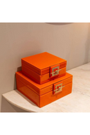 Orange Glass Jewelry Box | Richmond Interiors Bodine