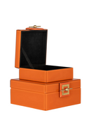 Orange Glass Jewelry Box | Richmond Interiors Bodine