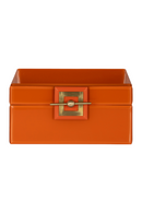 Orange Glass Jewelry Box | Richmond Interiors Bodine