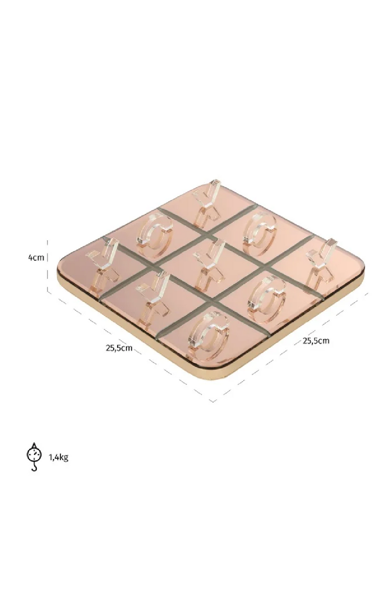 Modern Glass Tic Tac Toe | OROA Caylin | Oroatrade.com