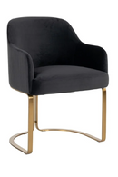 Dark Gray Velvet Armchair | Richmond Interiors Hadley | Oroatrade.com