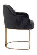 Dark Gray Velvet Armchair | Richmond Interiors Hadley | Oroatrade.com