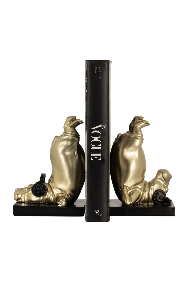 Gold Sculptural Books Standard | OROA Hippo | Oroatrade.com