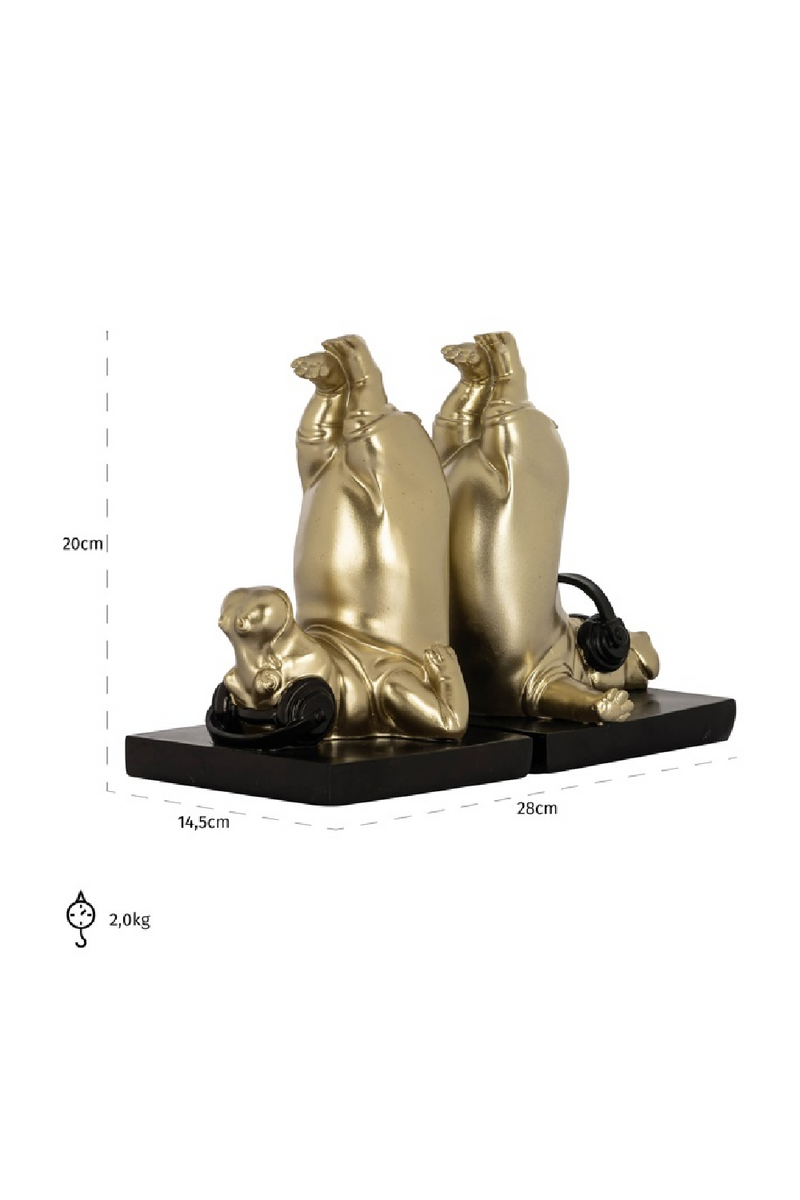 Gold Sculptural Books Standard | OROA Hippo | Oroatrade.com