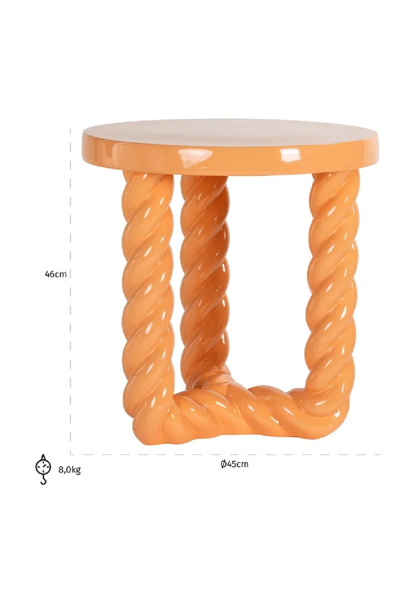 Pastel-Colored Side Table | OROA Rosly | Oroatrade.com