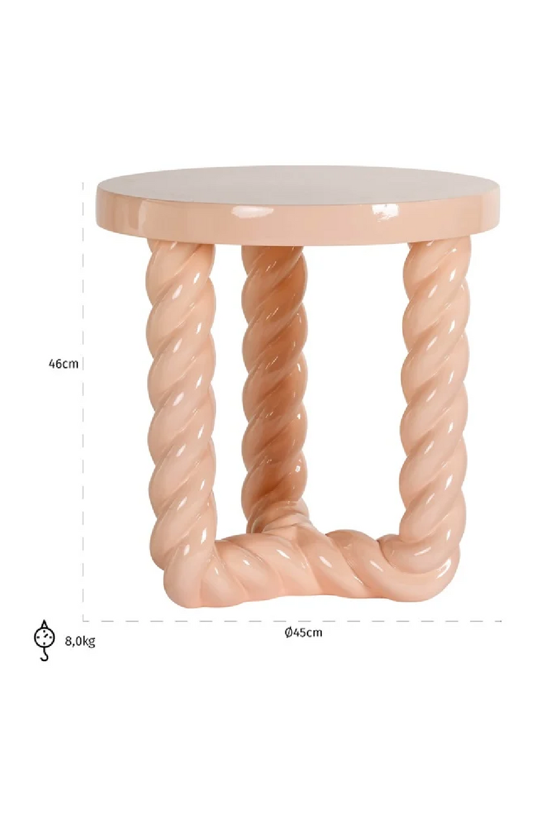 Pastel-Colored Side Table | OROA Rosly | Oroatrade.com