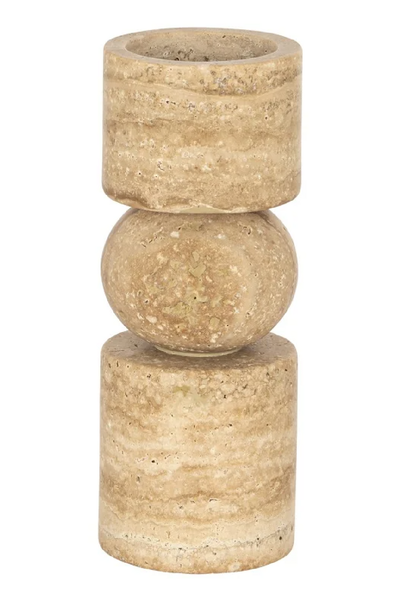 Beige Stone Candle Holder | OROA Alaina | Oroatrade.com