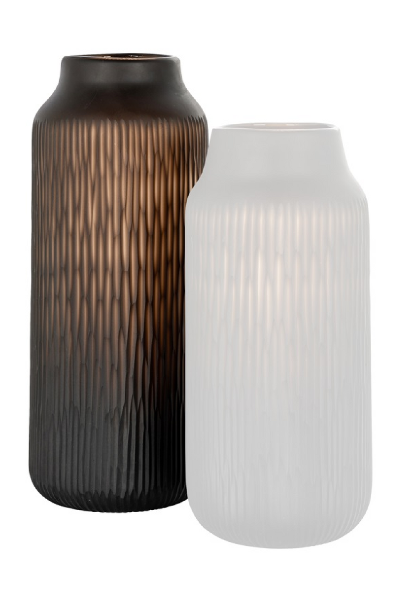 Black Glass Modern Vase | OROA Jarno | Oroatrade.com