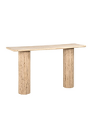 Cream Travertine Console Table | Richmond Interiors Hampton | Oroatrade.com