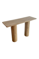 Cream Travertine Console Table | Richmond Interiors Hampton | Oroatrade.com