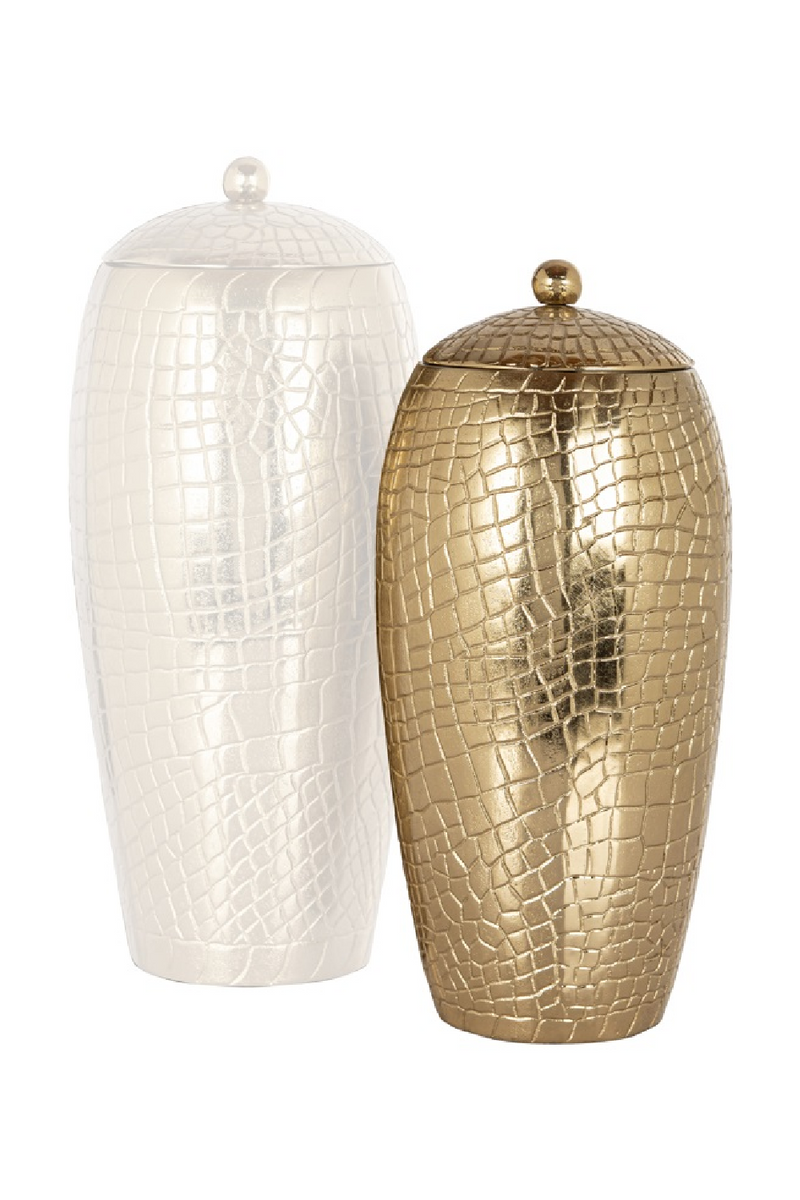 Gold Aluminium Jar S | OROA Marieke | Oroatrade.com