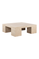 Beige Travertine Square Coffee Table | Richmond Interiors Biltmore | Oroatrade.com