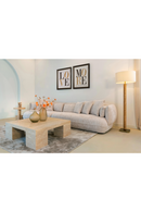 Beige Travertine Square Coffee Table | Richmond Interiors Biltmore | Oroatrade.com
