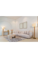 Beige Travertine Round Coffee Table | Richmond Interiors Biltmore | Oroatrade.com