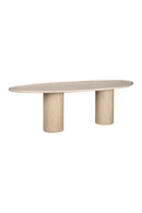 Organic-Shaped Travertine Dining Table | Richmond Interiors Renaissance | Oroatrade.com