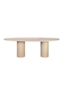 Organic-Shaped Travertine Dining Table | Richmond Interiors Renaissance | Oroatrade.com