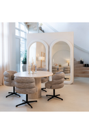 Round Travertine Dining Table | Richmond Interiors Renaissance | Oroatrade.com