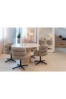 Round Travertine Dining Table | Richmond Interiors Renaissance | Oroatrade.com