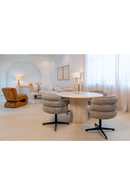 Round Travertine Dining Table | Richmond Interiors Renaissance | Oroatrade.com