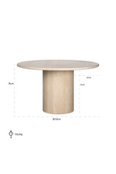 Round Travertine Dining Table | Richmond Interiors Renaissance | Oroatrade.com