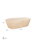 Beige Travertine Coffee Table | Richmond Interiors Fictus | Oroatrade.com