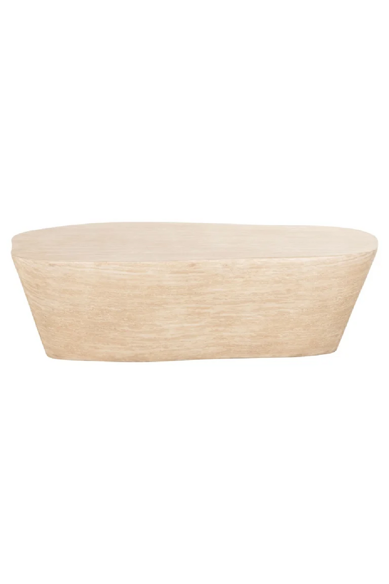 Beige Travertine Coffee Table | OROA Fictus | Oroatrade.com