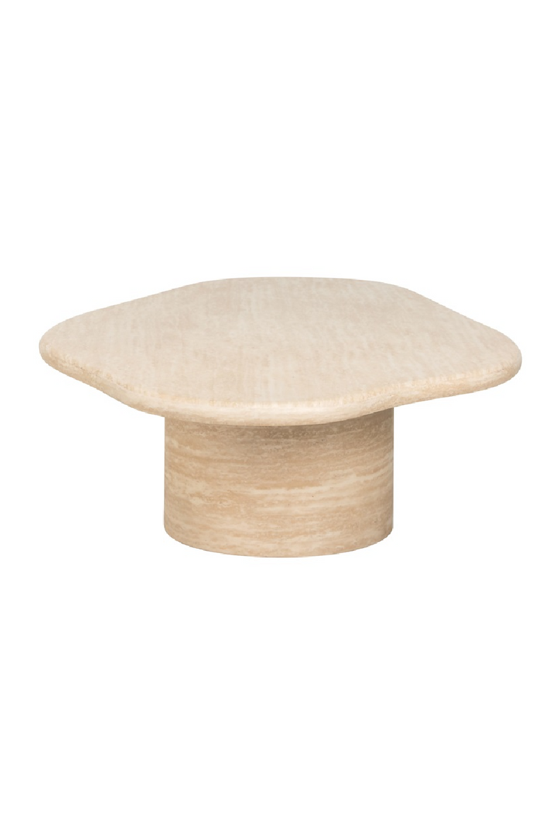 Travertine Organic Coffee Table | OROA Fictus | Oroatrade.com