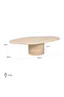 Travertine Organic Coffee Table | Richmond Interiors Fictus | Oroatrade.com