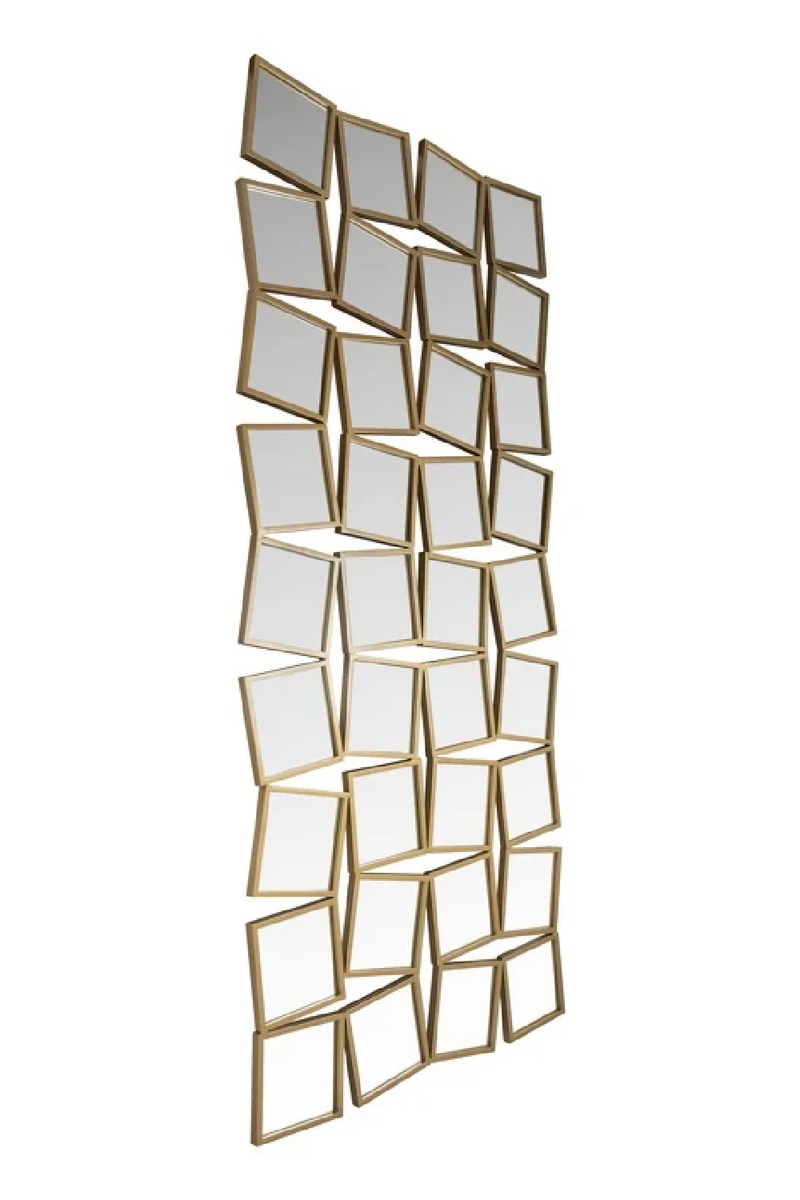 Gold Square Cluster Mirror | OROA Badia | Oroatrade.com