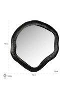 Black Organic-Shaped Mirror | Richmond Interiors Babet | Oroatrade.com
