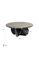 Sleek Black Marble Coffee Table | Richmond Interiors Bancroft | Oroatrade.com
