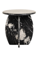 Black Marble Round End Table | Richmond Interiors Bancroft | Oroatrade.com