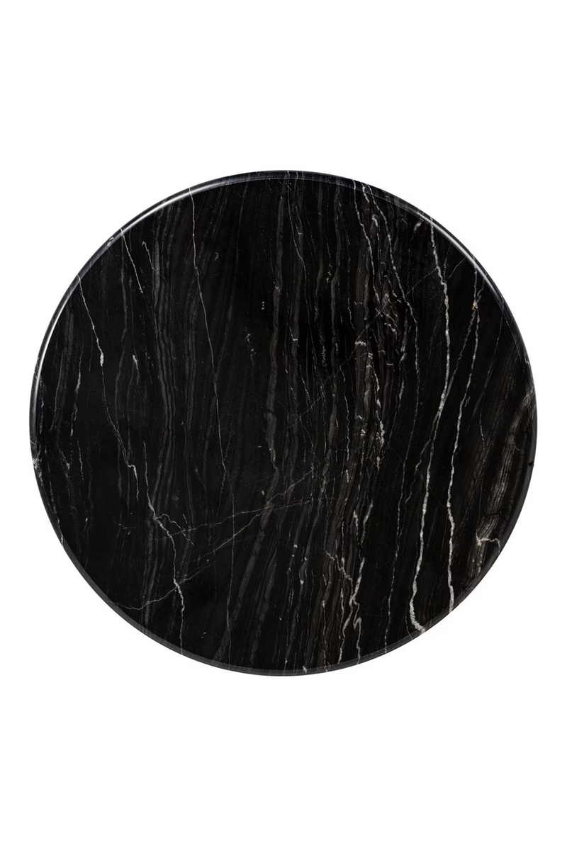 Black Marble Round End Table | OROA Bancroft | Oroatrade.com