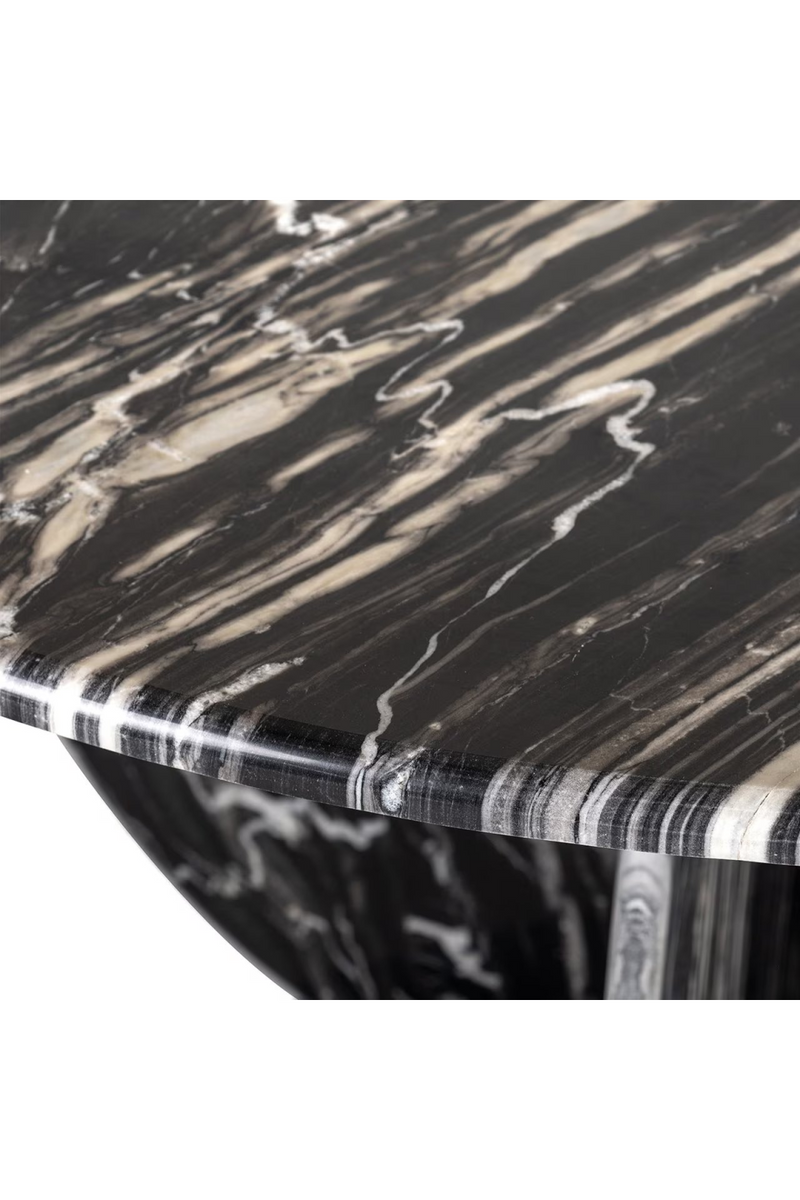 Black Marble Round Dining Table | OROA Bancroft | Oroatrade.com