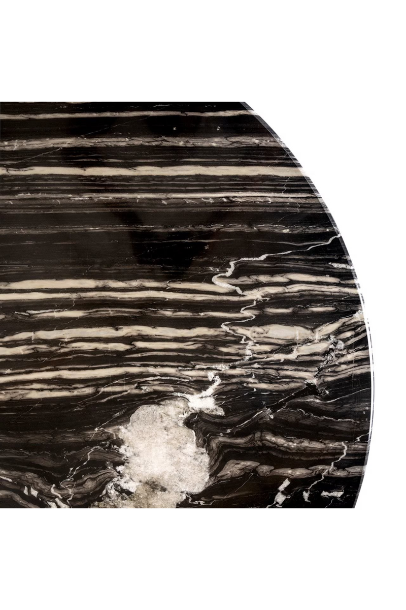 Black Marble Round Dining Table | OROA Bancroft | Oroatrade.com