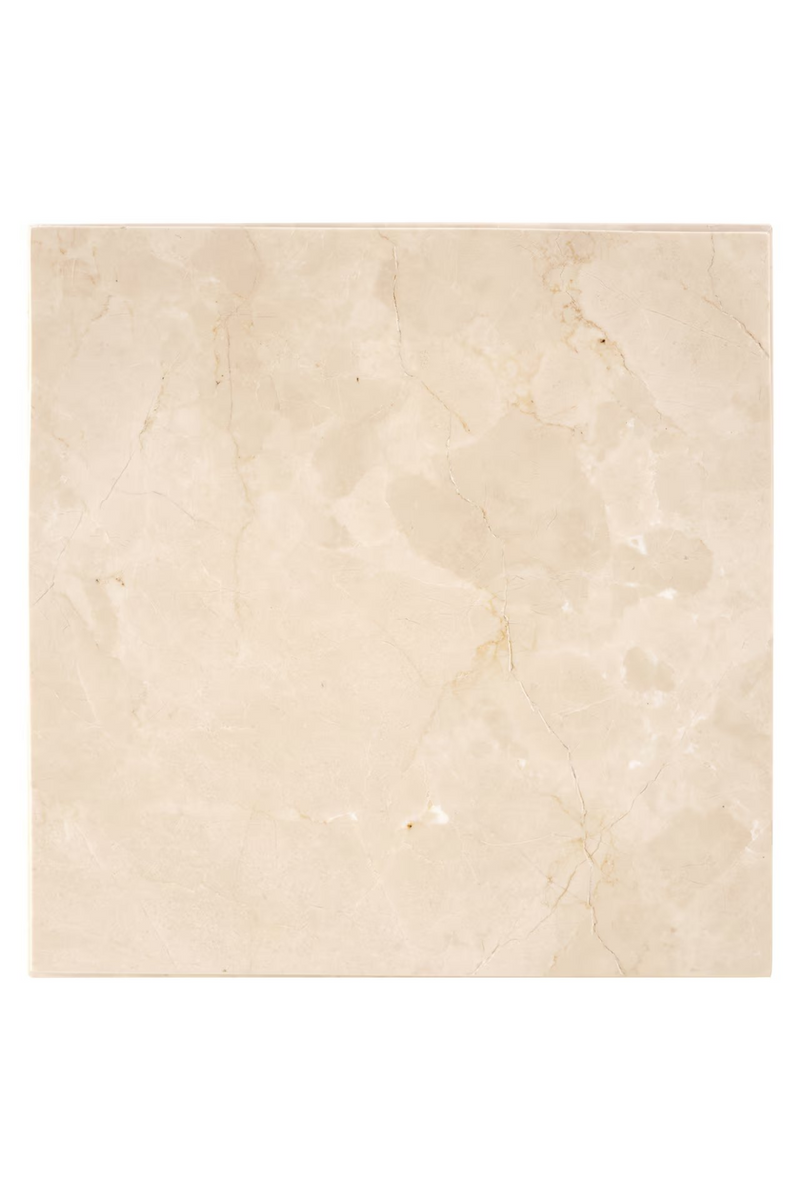 Beige Marble Square End Table | OROA Dyna | Oroatrade.com