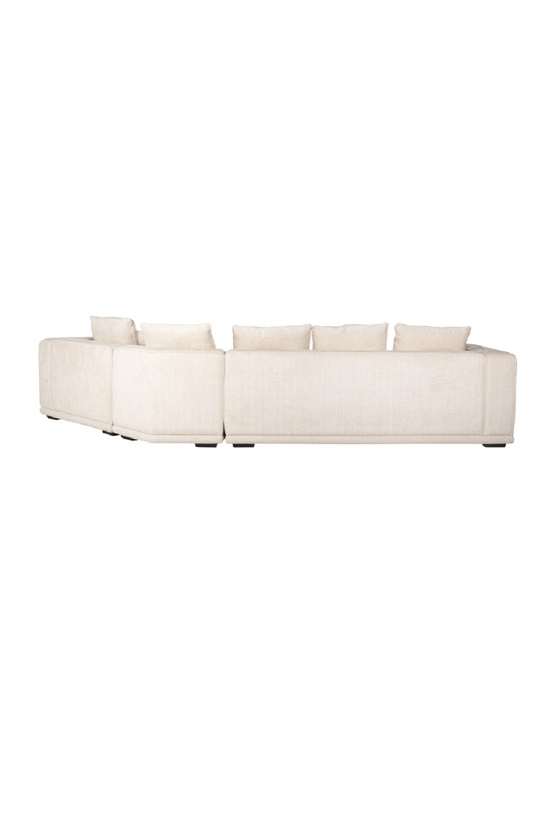 Beige Chenille 4-Seater Sofa | OROA Lusso | Oroatrade.com