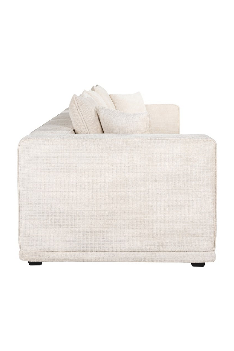 Beige Chenille 3-Seater Sofa | OROA Lusso | Oroatrade.com