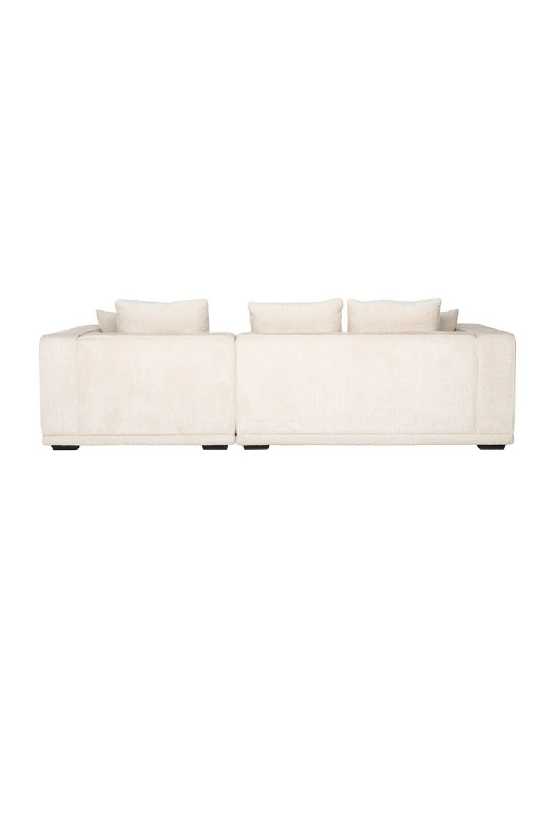 Beige Chenille 3-Seater Sofa | OROA Lusso | Oroatrade.com