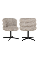 Beige Curved-Back Swivel Chair | Richmond Interiors Chadwick | Oroatrade.com