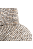 Beige Curved-Back Swivel Chair | Richmond Interiors Chadwick | Oroatrade.com