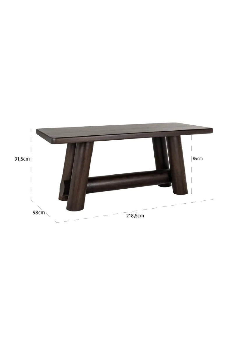 Brown Acacia Counter Table | OROA Menara | Oroatrade.com