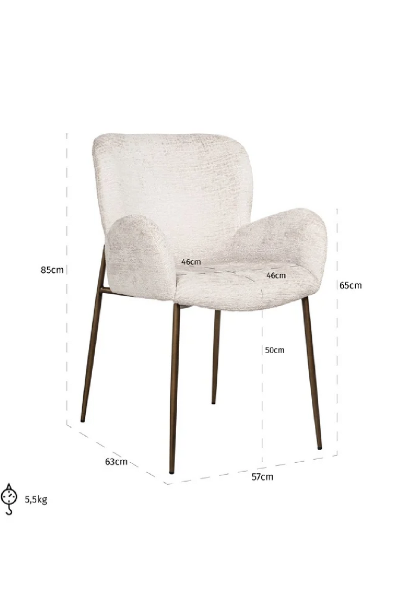 Upholstered Modern Dining Armchair | OROA Amber | Oroatrade.com