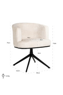 Curved Swivel Chair | Richmond Interiors Cheyenne | Oroatrade.com