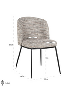 Curved-Back Dining Chair | Richmond Interiors Elvi | Oroatrade.com