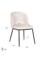 Curved-Back Dining Chair | Richmond Interiors Elvi | Oroatrade.com