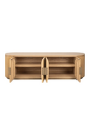 Natural Oak 4-Door TV Unit | Richmond Interiors Belfort | Oroatrade.com
