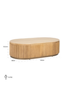 Natural Oak Oval Coffee Table | Richmond Interiors Belfort | Oroatrade.com